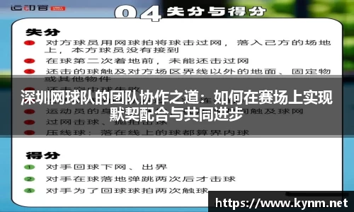 深圳网球队的团队协作之道：如何在赛场上实现默契配合与共同进步